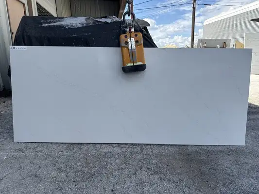 Full image of Silestone Eternal Statuario White Quartz countertop slab