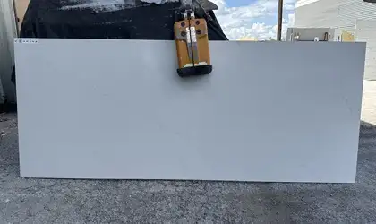 Full image of Silestone Eternal Statuario White Quartz countertop slab