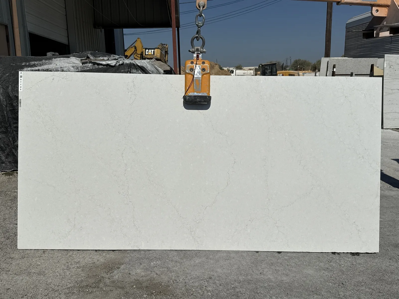 Full image of Daltile Mokara White Quartz countertop slab