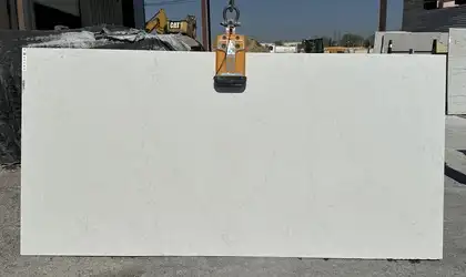 Full image of Daltile Mokara White Quartz countertop slab