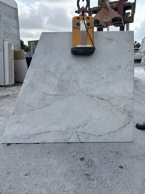 Full image of Tahiti White Quartzite countertop slab
