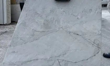 Full image of Tahiti White Quartzite countertop slab