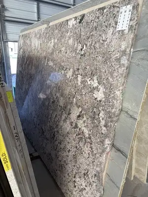 Full image of Bianco Antico Beige Granite countertop slab