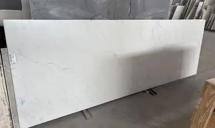 Full image of Dekton Marina White Quartz countertop slab
