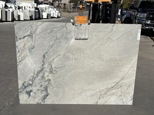 Full image of Beverly Blue Grey Quartzite countertop slab