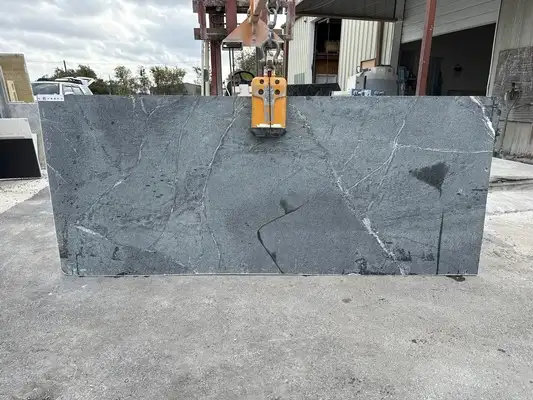 Full image of Nantucket Grey Grey Soapstone countertop slab