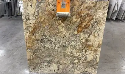 Full image of Typhoon Bordeaux Brown Granite countertop slab