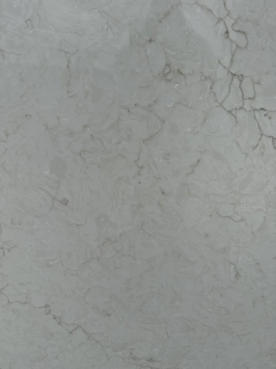 Closeup image of Stratus Quartz Nova Taj Cream Quartz countertop slab