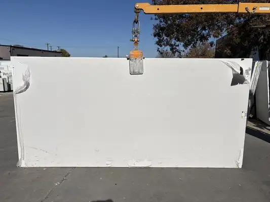 Full image of Silestone White Zeus Quartz countertop slab