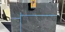 Full image of Infinity Black Black Quartzite countertop slab