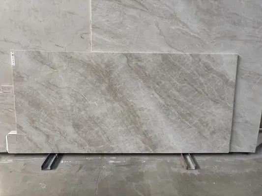 Full image of Taj Mahal Grey Quartzite countertop slab