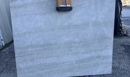 Full image of Taj Mahal Grey Quartzite countertop slab