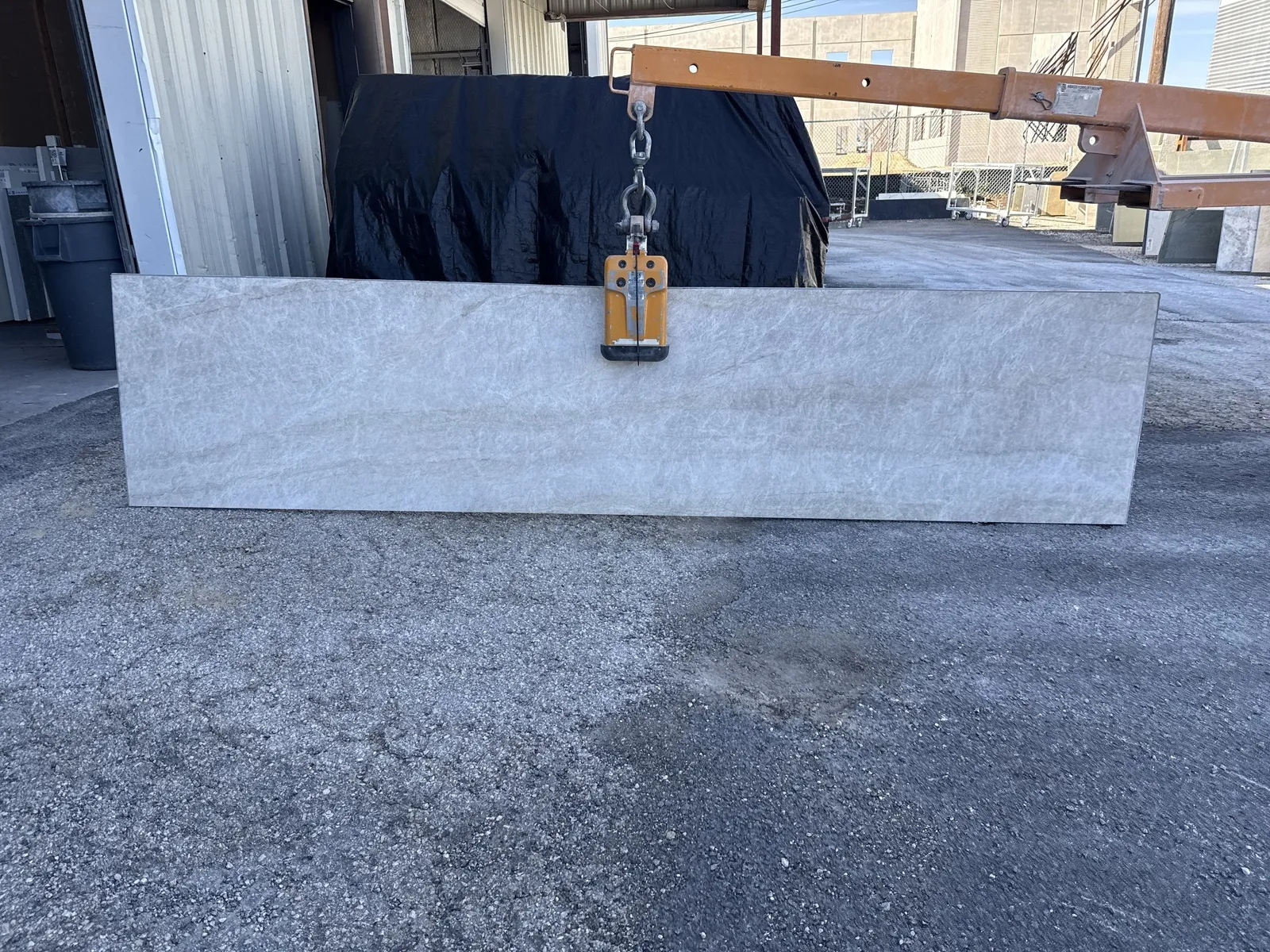 Full image of Taj Mahal Grey Quartzite countertop slab