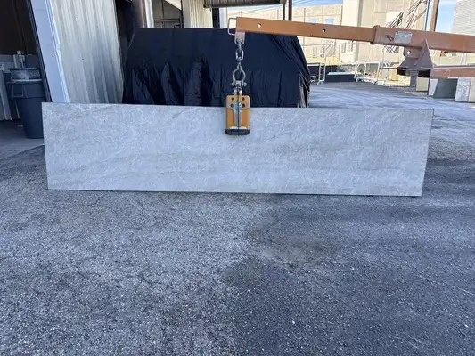Full image of Taj Mahal Grey Quartzite countertop slab