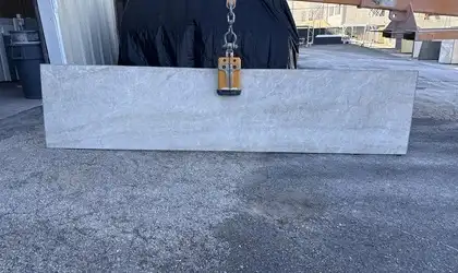 Full image of Taj Mahal Grey Quartzite countertop slab