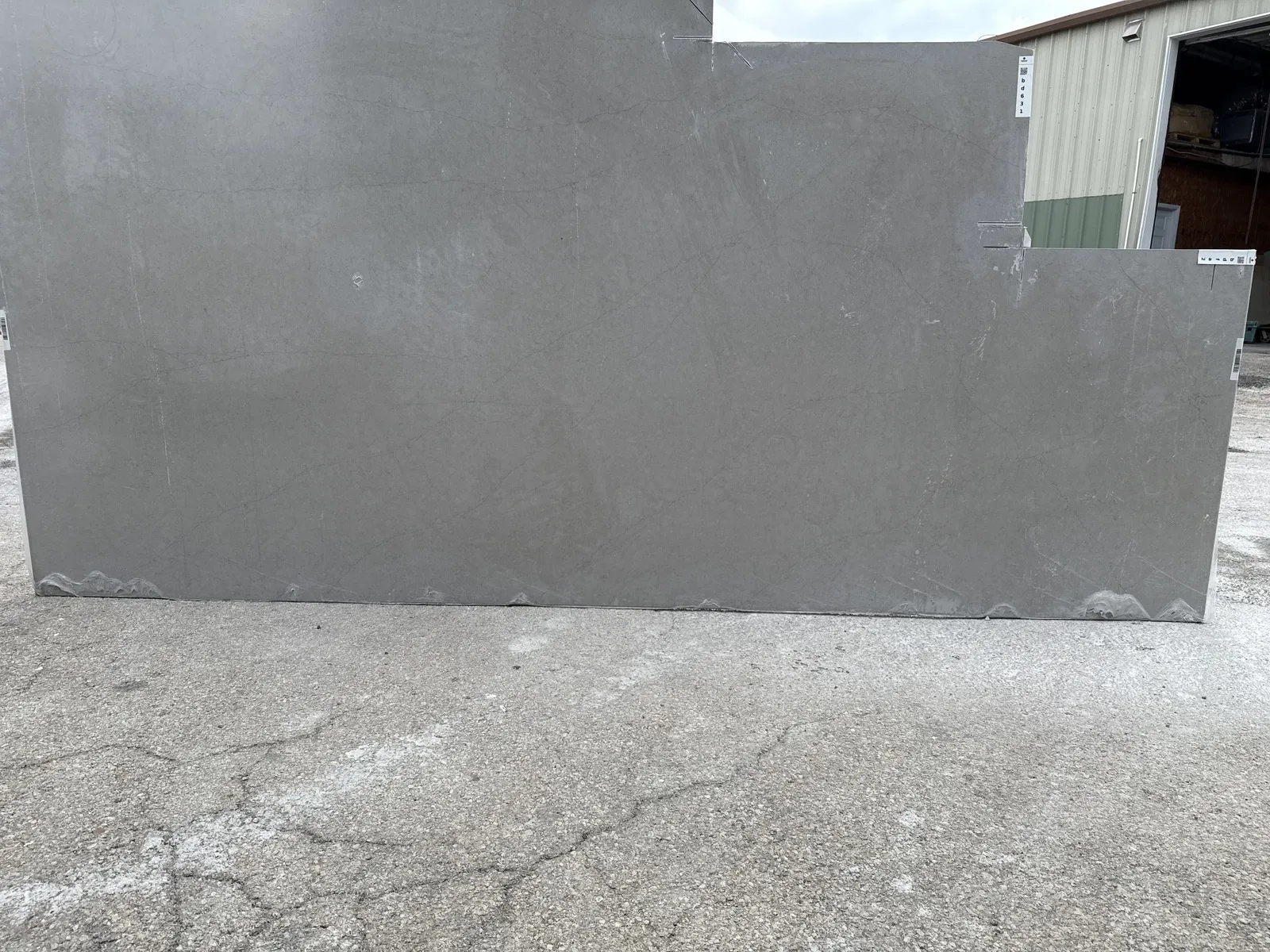 Full image of Daltile Noble Grey Grey Quartz countertop slab