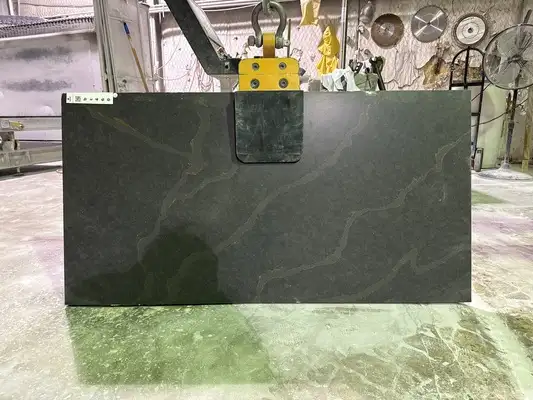 Full image of Silestone Bohemian Flame Brown Quartz countertop slab