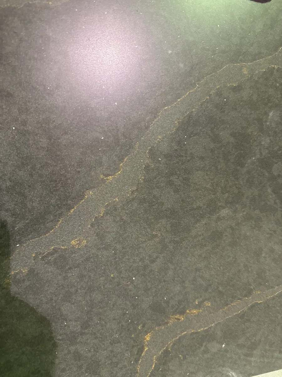 Closeup image of Silestone Bohemian Flame Brown Quartz countertop slab