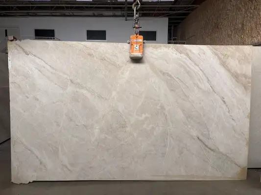 Full image of Taj Mahal Grey Quartzite countertop slab