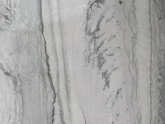 Closeup image of Statuario Quartzite countertop slab