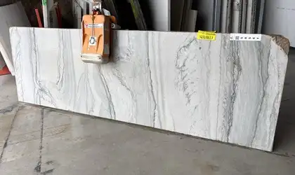 Full image of Statuario Quartzite countertop slab