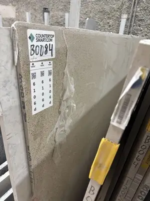 Full image of HanStone Venetian Avorio Quartz countertop slab