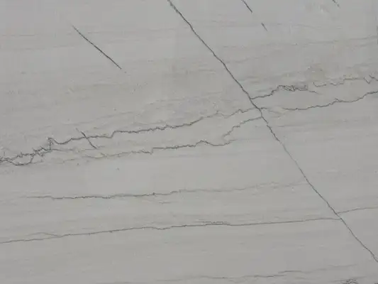 Closeup image of Statuario Quartzite countertop slab