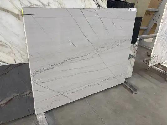 Full image of Statuario Quartzite countertop slab