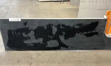 Full image of Black Soapstone Green Soapstone countertop slab
