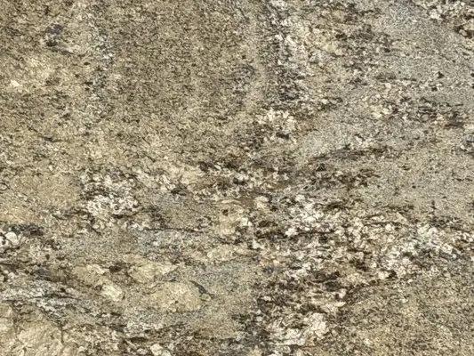 Closeup image of Golden River Granite countertop slab
