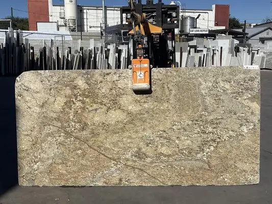 Full image of Golden River Granite countertop slab