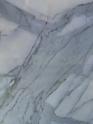 Closeup image of Calacatta Gold Marble countertop slab