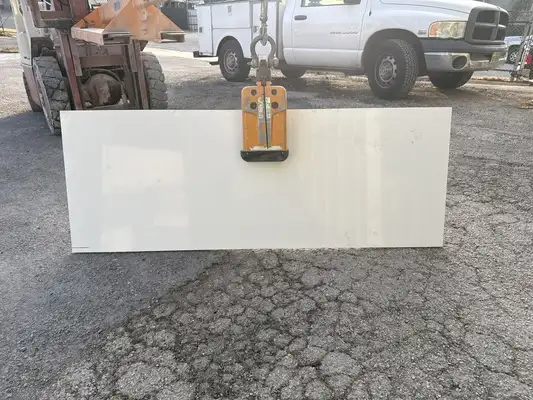 Full image of Q Quartz Premium Plus White Quartz countertop slab