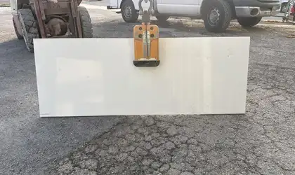 Full image of Q Quartz Premium Plus White Quartz countertop slab