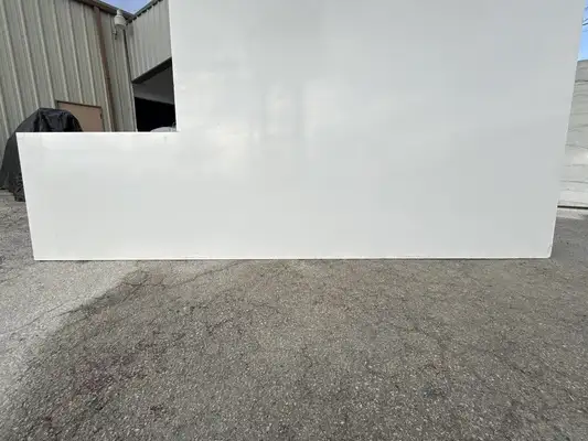 Full image of Q Quartz Arctic White Quartz countertop slab