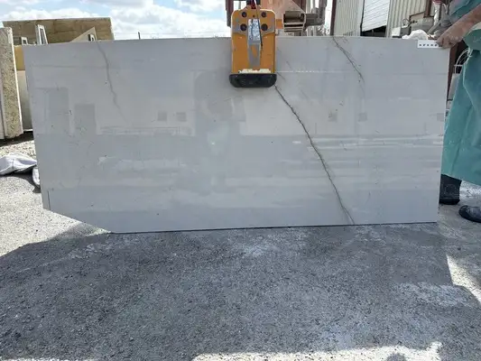 Full image of Mont Blanc Grey Quartzite countertop slab