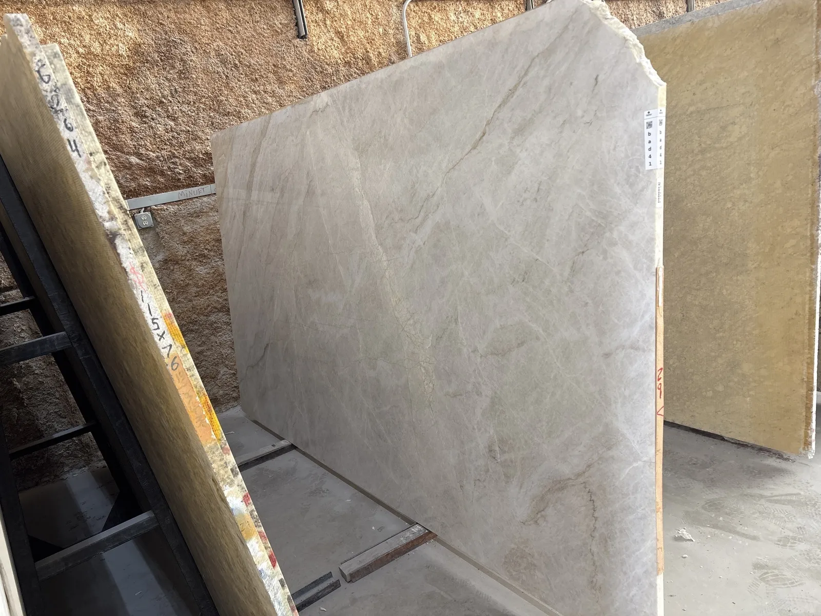 Full image of Taj Mahal Grey Quartzite countertop slab