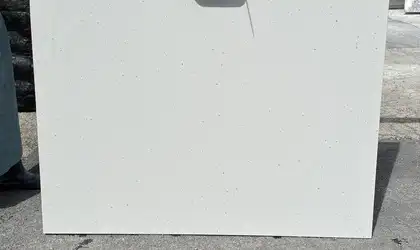 Full image of Caesarstone Frozen Terra Brown Quartz countertop slab