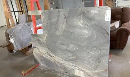 Full image of Ijen Blue Quartzite countertop slab