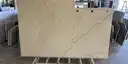Full image of Casa Blanca Cream Quartzite countertop slab