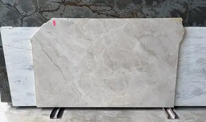 Full image of Taj Mahal Grey Quartzite countertop slab