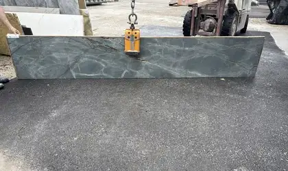 Full image of Blue Cascade Blue Quartzite countertop slab