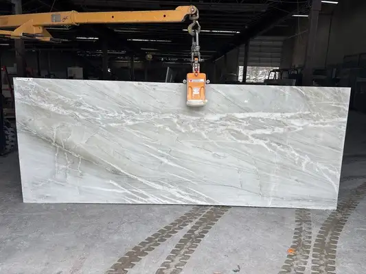 Full image of Nuage Grey Quartzite countertop slab