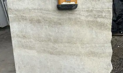 Full image of Taj Mahal Grey Quartzite countertop slab