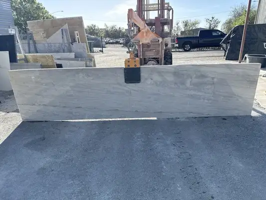 Full image of Glacier Wave Grey Quartzite countertop slab