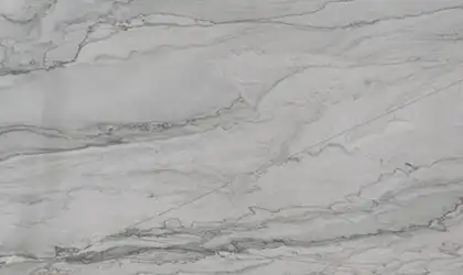Closeup image of Glacier Wave Grey Quartzite countertop slab