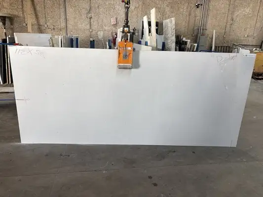 Full image of Q Quartz Carrara Delphi Quartz countertop slab