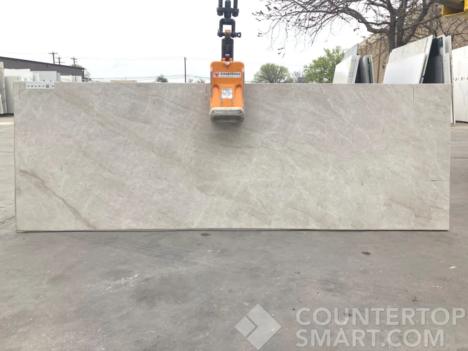 Full image of Taj Mahal Grey Quartzite countertop slab