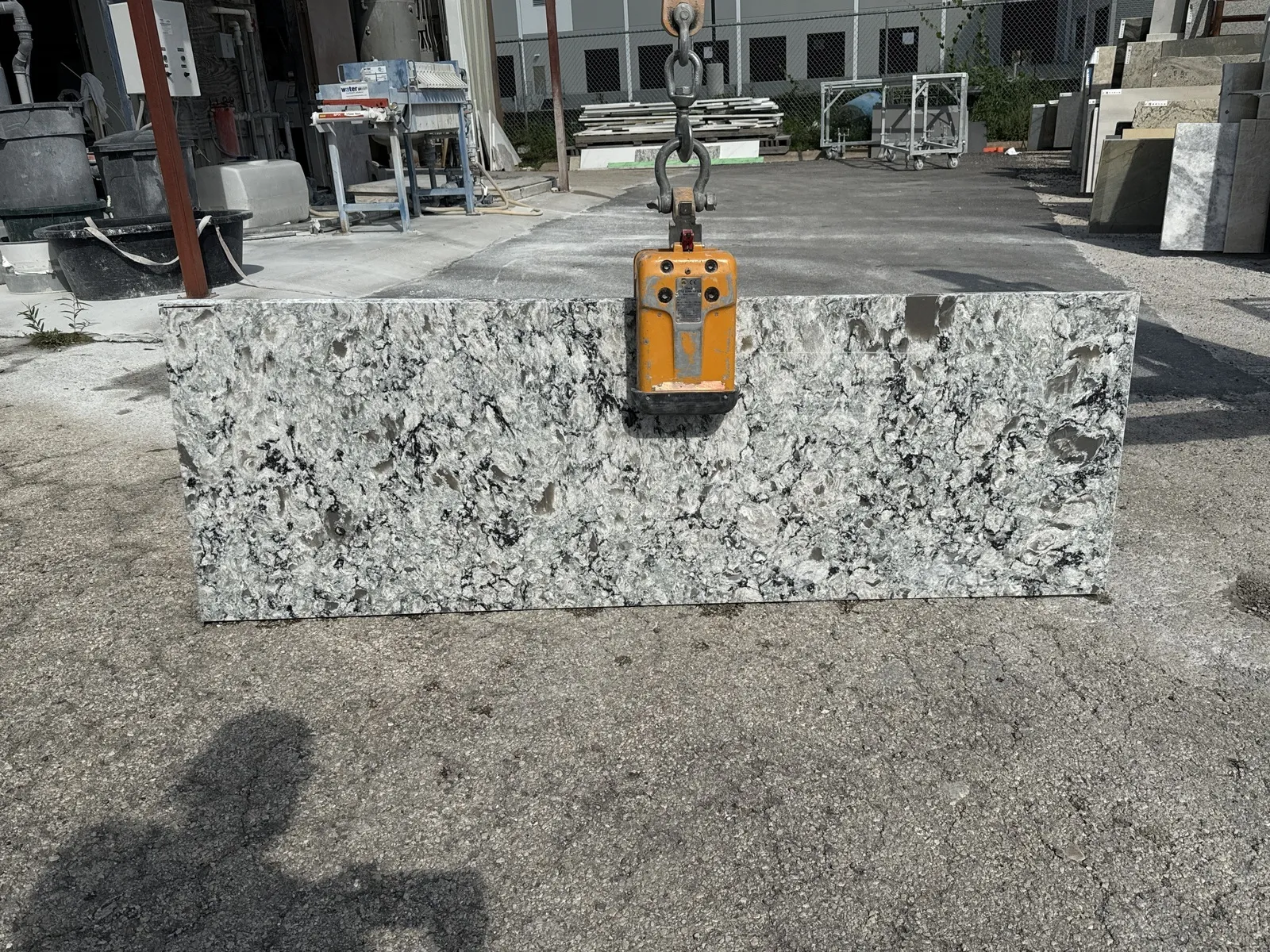 Full image of Cambria Praa Sands Cream Quartz countertop slab