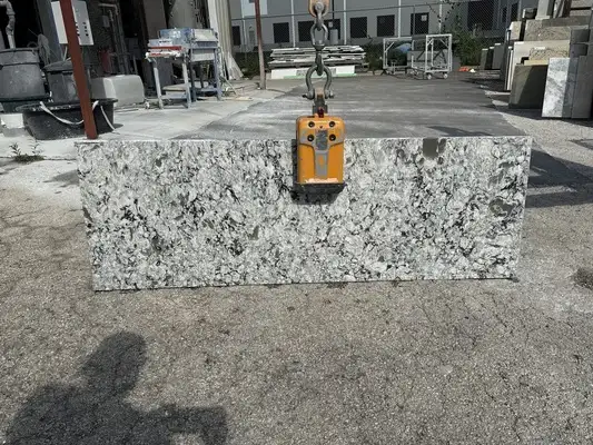 Full image of Cambria Praa Sands Cream Quartz countertop slab